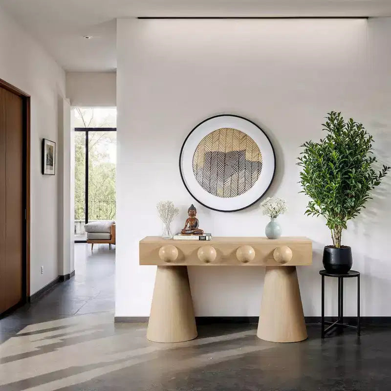 Table console Bracciano en placage de chêne naturel Meridian Furniture