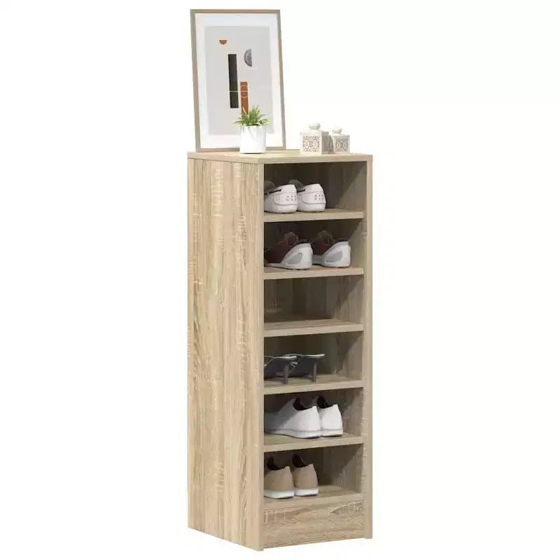 vidaXL Meuble à chaussures Chêne Sonoma Bois d'ingénierie 31,5 cm x 35 cm x 90 cm