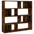 vidaXL Book Cabinet/Room Divider Smoked Oak 41.3x9.4x40.2