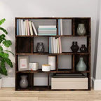 vidaXL Bibliothèque/Séparateur de pièce Chêne fumé 41.3x9.4x40.2