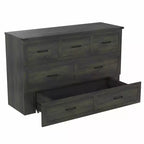 Lit plateforme pliable FAMYYT Queen Size avec station de recharge, tiroir de rangement, montage facile