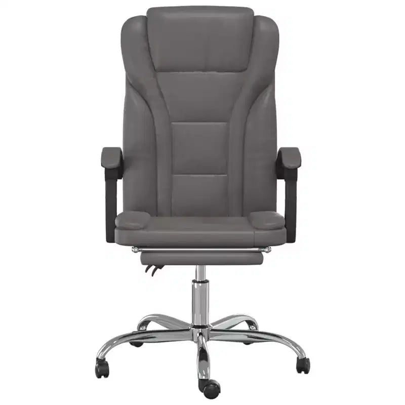 vidaXL Fauteuil de bureau inclinable noir Similicuir, métal, contreplaqué