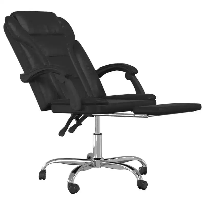 vidaXL Fauteuil de bureau inclinable noir Similicuir, métal, contreplaqué