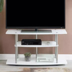 Meuble TV large à 3 niveaux Designs2Go pour téléviseurs jusqu'à 43" - Breighton Home