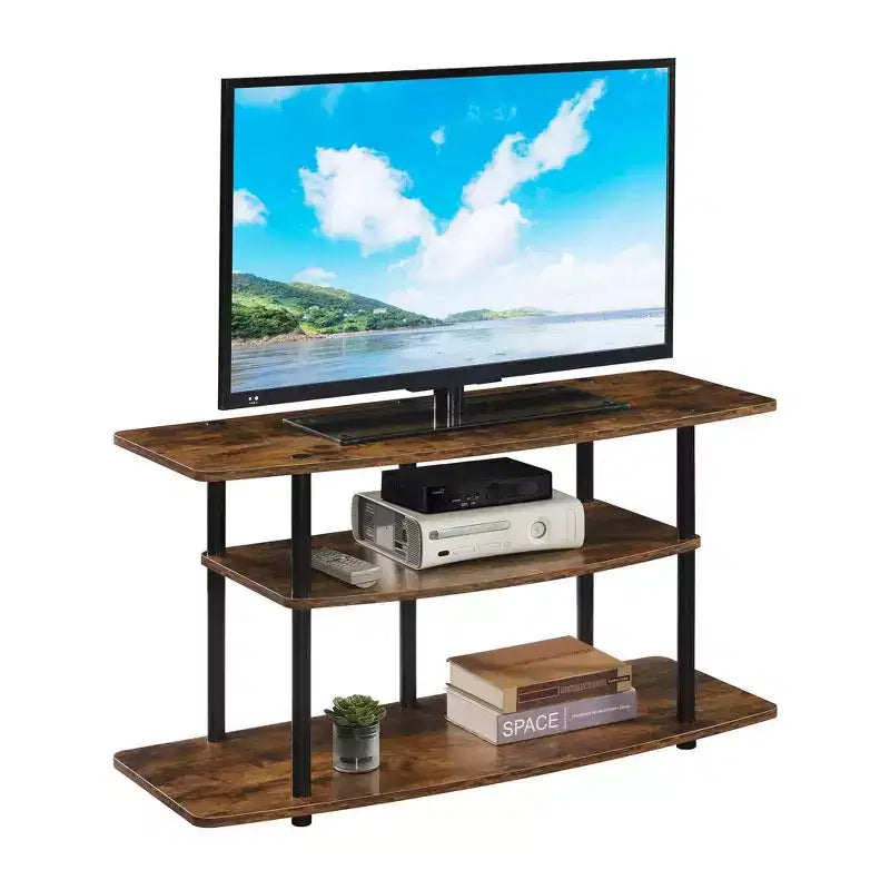 Meuble TV large à 3 niveaux Designs2Go pour téléviseurs jusqu'à 43" - Breighton Home