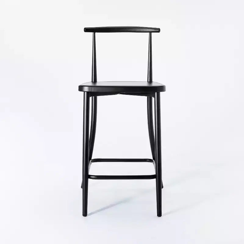 Tabouret de bar comptoir en métal noir Northwood : Design épuré et moderne – Conçu par Threshold™ avec Studio McGee