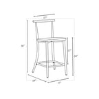 Tabouret de bar comptoir en métal noir Northwood : Design épuré et moderne – Conçu par Threshold™ avec Studio McGee