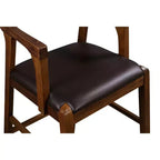 Tabouret de bar fixe Rasmus : 29 po, similicuir, bois écologique, hauteur fixe - Boraam