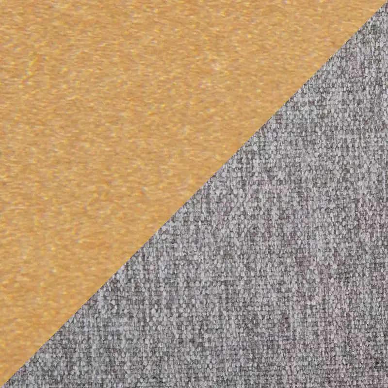 Lot de 2 tabourets de bar FujiHB en polyester/acier or/gris - LumiSource : dossier haut, rembourré, design contemporain