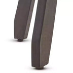 Lot de 2 tabourets de bar Ruthie Acacia Gris foncé - Christopher Knight Home : Hauteur fixe de 76,2 cm, sans dossier