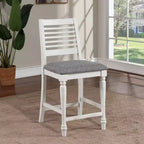 Lot de 2 tabourets de bar hauteur comptoir Cambrien Farmhouse avec sièges rembourrés - HOMES: Inside + Out