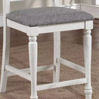 Lot de 2 tabourets de bar hauteur comptoir Cambrien Farmhouse avec sièges rembourrés - HOMES: Inside + Out