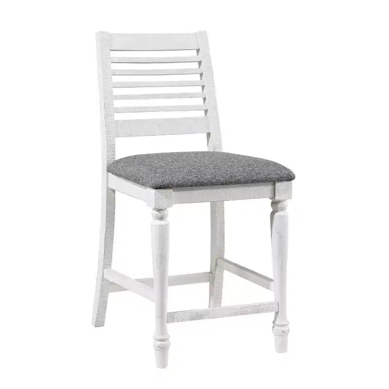 Lot de 2 tabourets de bar hauteur comptoir Cambrien Farmhouse avec sièges rembourrés - HOMES: Inside + Out
