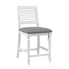 Lot de 2 tabourets de bar hauteur comptoir Cambrien Farmhouse avec sièges rembourrés - HOMES: Inside + Out