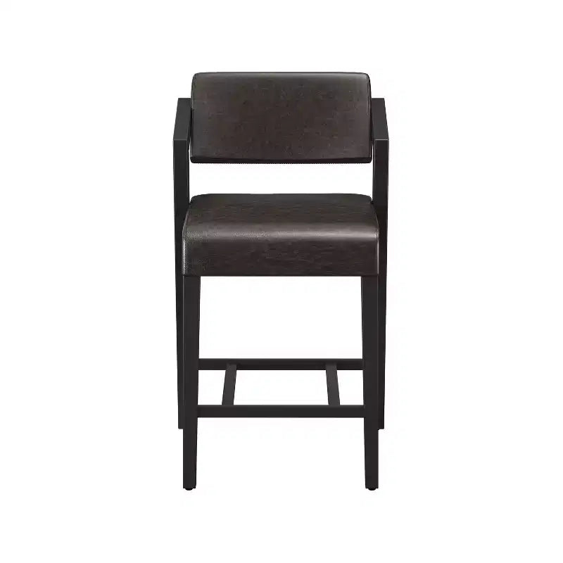 Tabouret de bar hauteur comptoir Snyder noir/gris - Hillsdale Furniture