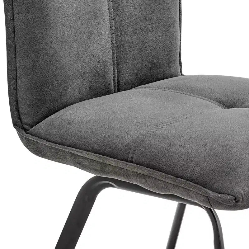 Lot de 2 chaises de salle à manger Rylee en tissu anthracite/noir – Armen Living