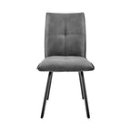 Lot de 2 chaises de salle à manger Rylee en tissu anthracite/noir – Armen Living