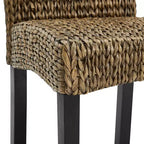 Lot de 4 chaises de salle à manger Edgewater jonc de mer/brun foncé - Crosley
