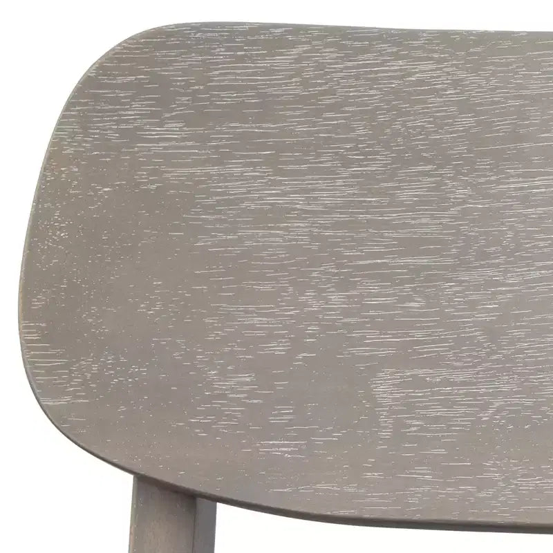 Lifestorey Lot de 2 chaises de salle à manger Carlisle en bois massif gris clair : style moderne du milieu du siècle, bois d'hévéa, rembourrées