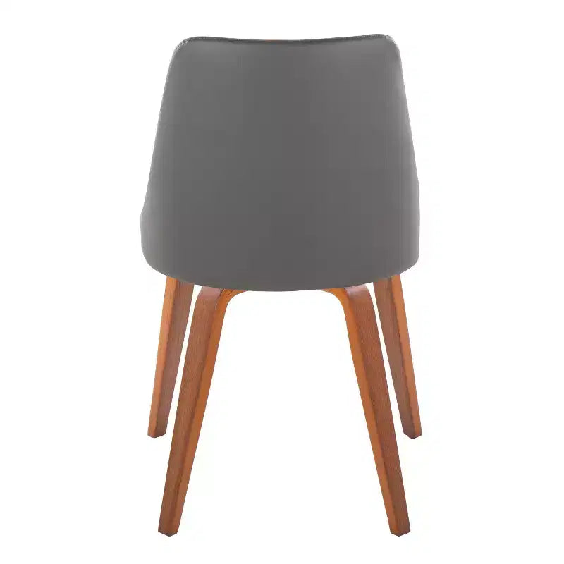 Lot de 2 chaises de salle à manger Marche : capitonnées, pieds en bois - LumiSource