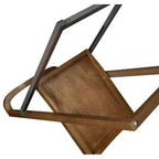 Lot de 2 chaises pliantes Sydney Chestnut à brosse métallique – Boraam : style scandinave, cadre en bois, aucun assemblage requis