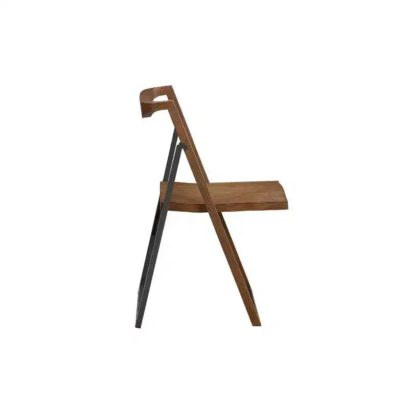 Lot de 2 chaises pliantes Sydney Chestnut à brosse métallique – Boraam : style scandinave, cadre en bois, aucun assemblage requis