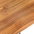 Lifestorey Lot de 2 tabourets de bar Chapman 61 cm Hauteur comptoir Naturel : Châssis noir, bois de pin, design industriel