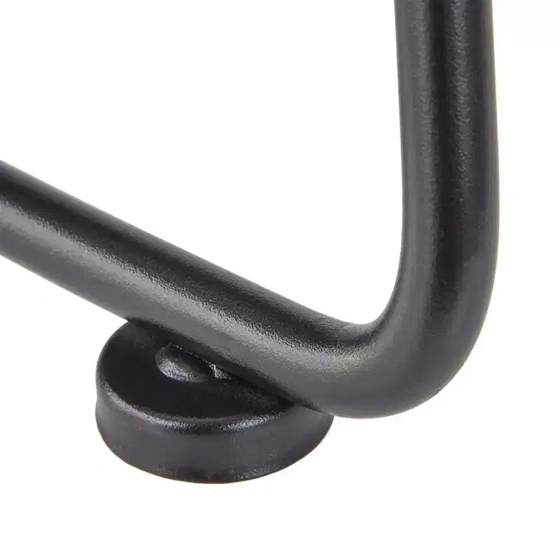 Lifestorey Lot de 2 tabourets de bar Chapman 61 cm Hauteur comptoir Naturel : Châssis noir, bois de pin, design industriel