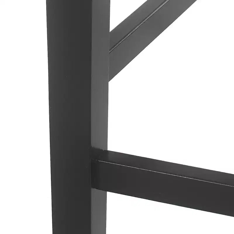 Christopher Knight Home Tabourets de bar Benner Farmhouse rembourrés en bois, hauteur comptoir, 2 pièces, Noir : Similicuir, pieds en bois d'hévéa, sans accoudoirs