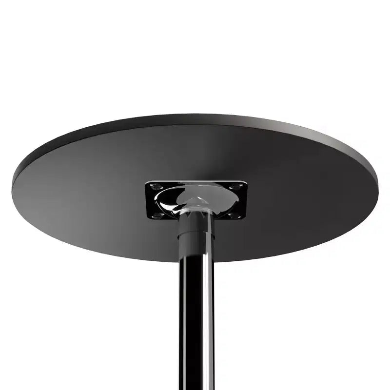 Table ronde de bar 24" Spectrum avec pieds en métal noir - Winsome : Piètement chromé, plateau MDF, style contemporain
