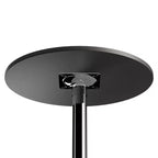 Table ronde de bar 24" Spectrum avec pieds en métal noir - Winsome : Piètement chromé, plateau MDF, style contemporain
