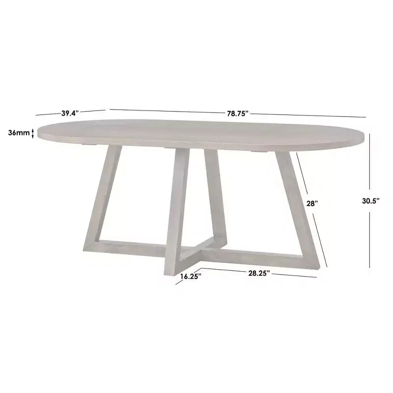 Ensemble de salle à manger moderne 7 pièces Lifestorey Valissa avec chaises en cuir Noyer/Gris taupe