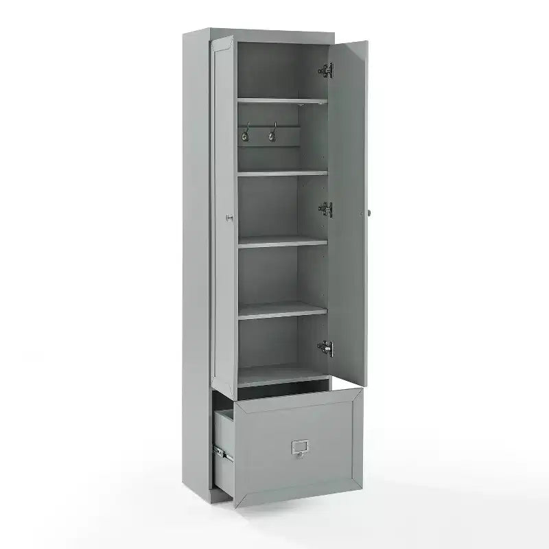 Placard garde-manger convertible gris
