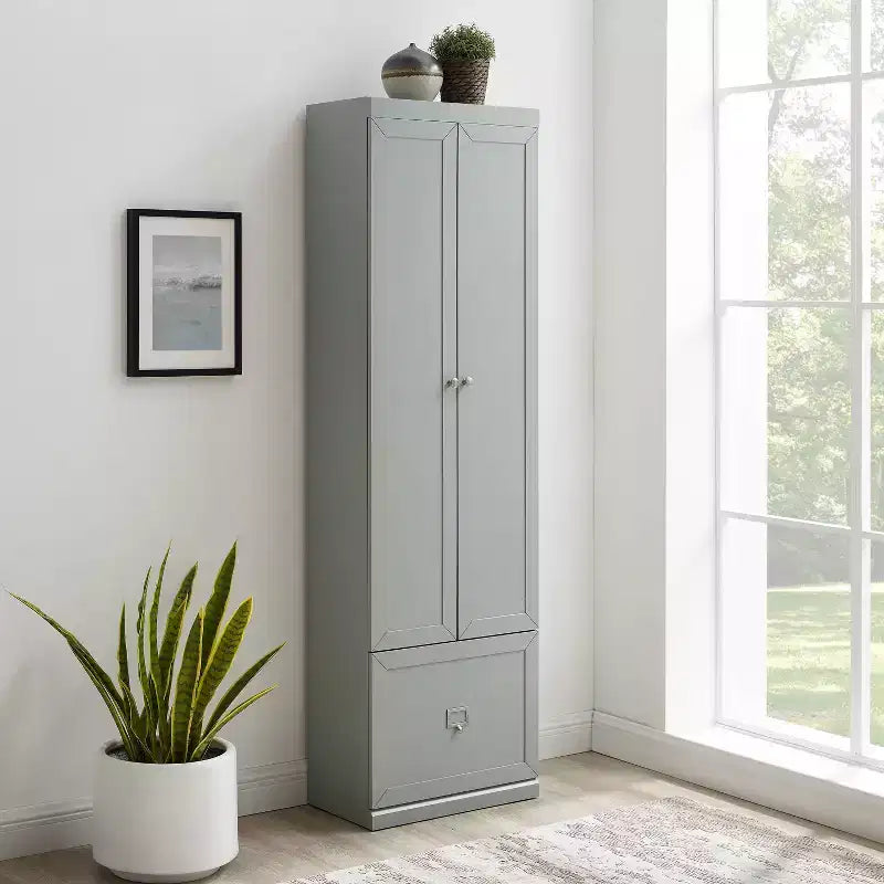 Placard garde-manger convertible gris