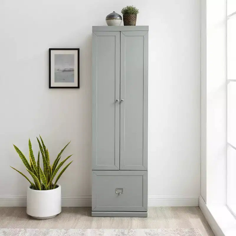 Placard garde-manger convertible gris