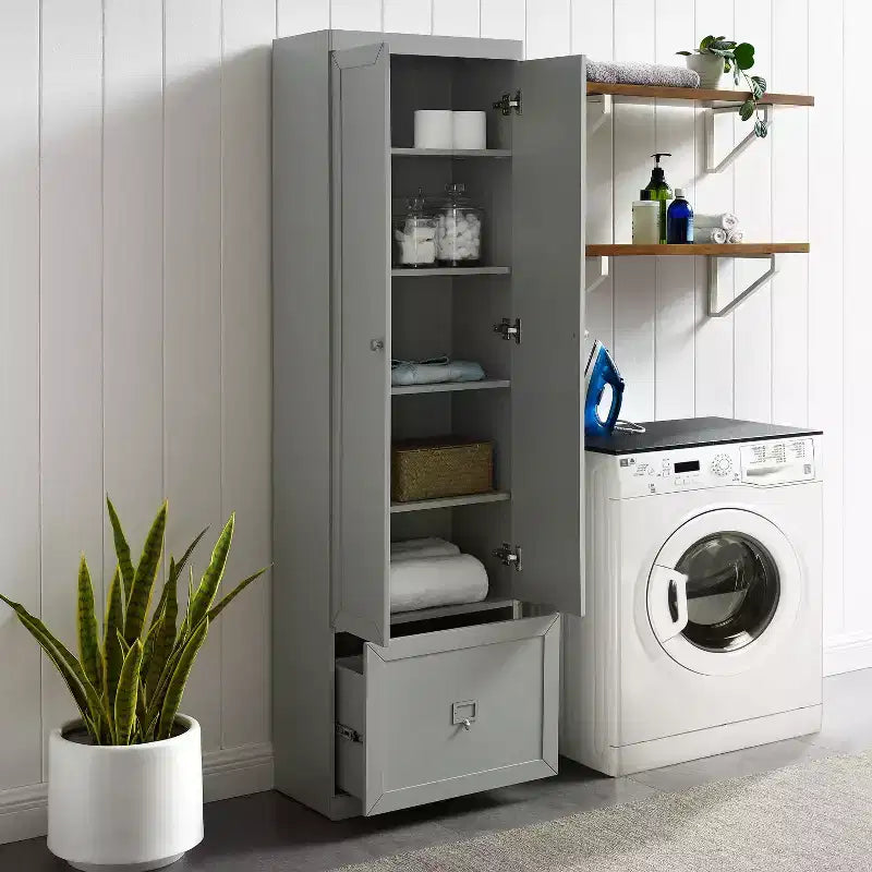 Placard garde-manger convertible gris