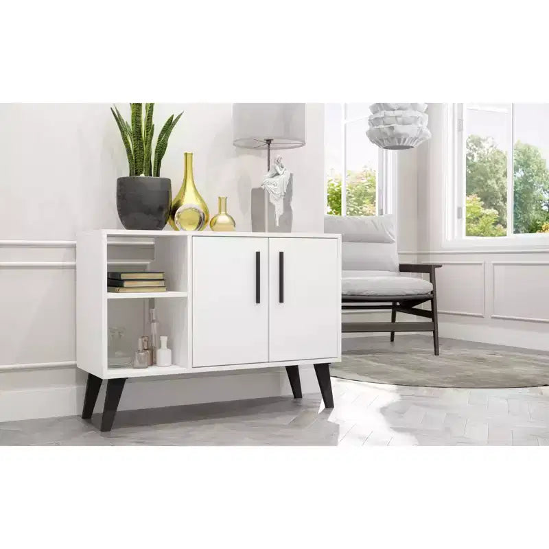Buffet Amsterdam blanc 35,43" - Manhattan Comfort