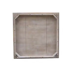 Table à manger en bois massif 36 po x 36 po Taupe gris délavé - International Concepts