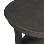 Ensemble de salle à manger 5 pièces Taylor hauteur comptoir avec étagère et chaises en similicuir - Picket House Furnishings