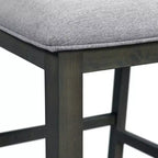 Ensemble de salle à manger 5 pièces Taylor hauteur comptoir avec étagère et chaises en similicuir - Picket House Furnishings