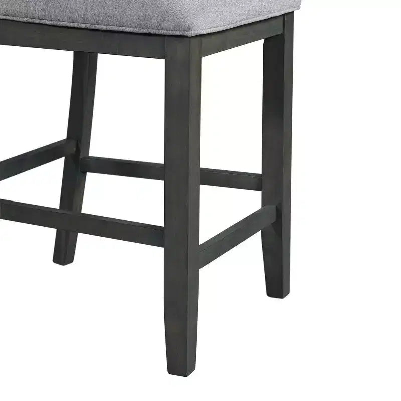 Ensemble de salle à manger 5 pièces Taylor hauteur comptoir avec étagère et chaises en similicuir - Picket House Furnishings