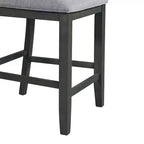 Ensemble de salle à manger 5 pièces Taylor hauteur comptoir avec étagère et chaises en similicuir - Picket House Furnishings