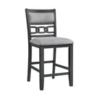 Ensemble de salle à manger 5 pièces Taylor hauteur comptoir avec étagère et chaises en similicuir - Picket House Furnishings