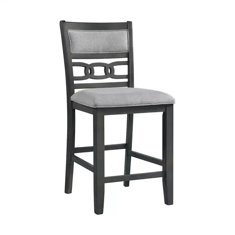 Ensemble de salle à manger 5 pièces Taylor hauteur comptoir avec étagère et chaises en similicuir - Picket House Furnishings