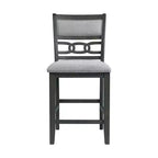 Ensemble de salle à manger 5 pièces Taylor hauteur comptoir avec étagère et chaises en similicuir - Picket House Furnishings