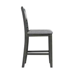 Ensemble de salle à manger 5 pièces Taylor hauteur comptoir avec étagère et chaises en similicuir - Picket House Furnishings