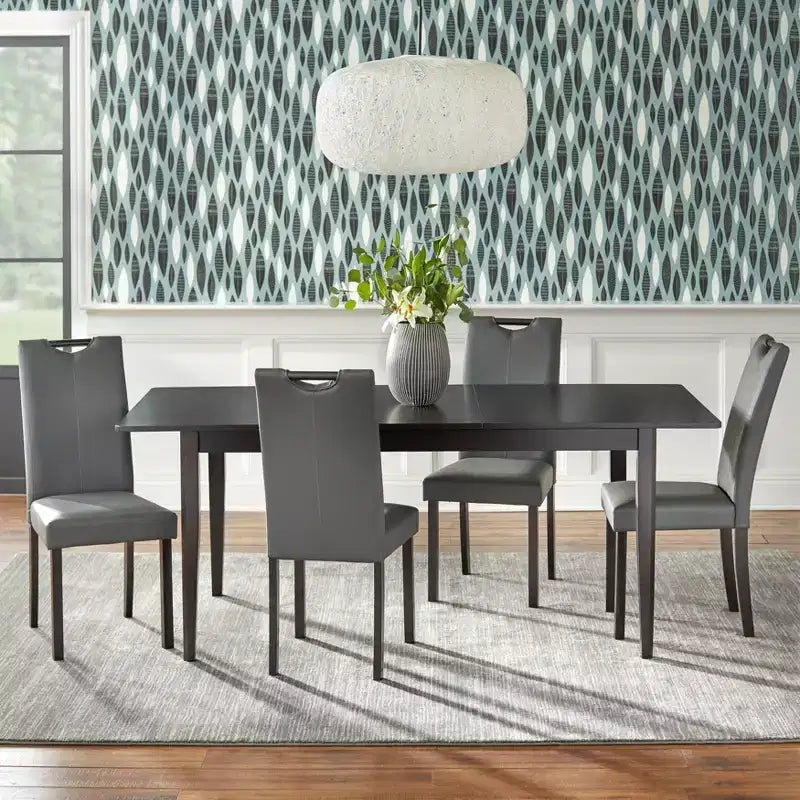 Table à manger extensible Tilo papillon marron foncé Buylateral
