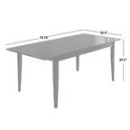 Table à manger extensible Tilo papillon marron foncé Buylateral
