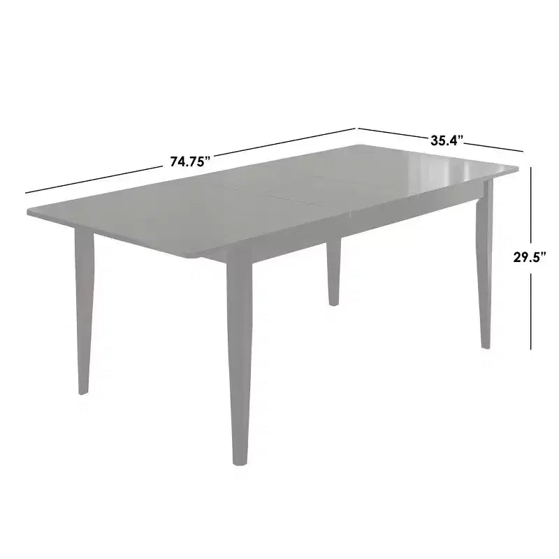Table à manger extensible Tilo papillon marron foncé Buylateral