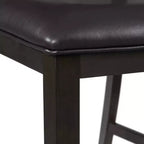 Ensemble de salle à manger 5 pièces Taylor hauteur standard 4 chaises latérales en similicuir Noyer - Picket House Furnishings : Table ronde, Structure en bois d'hévéa, Rembourrage en mousse